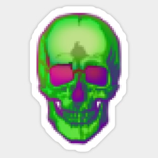 Pixel Skull 2 Sticker